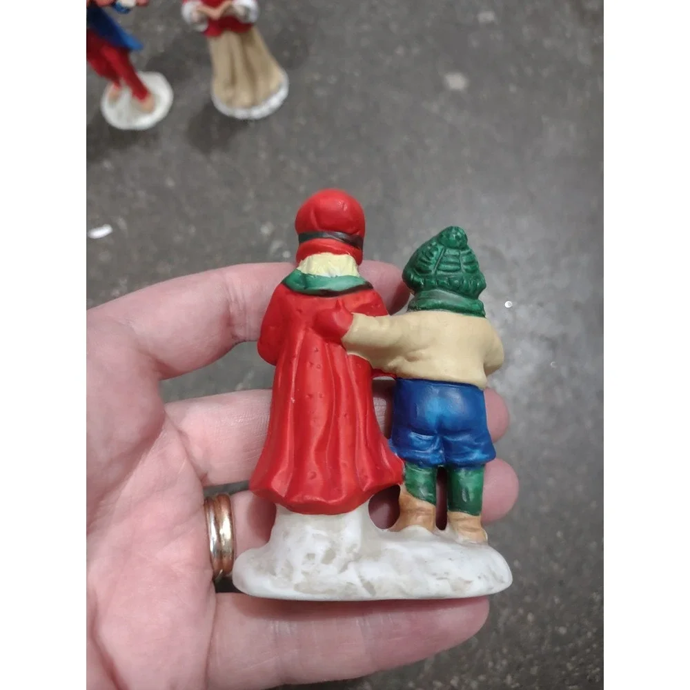 Vintage Russ Berrie Porcelain Christmas Carolers Choir Set 3 Village...